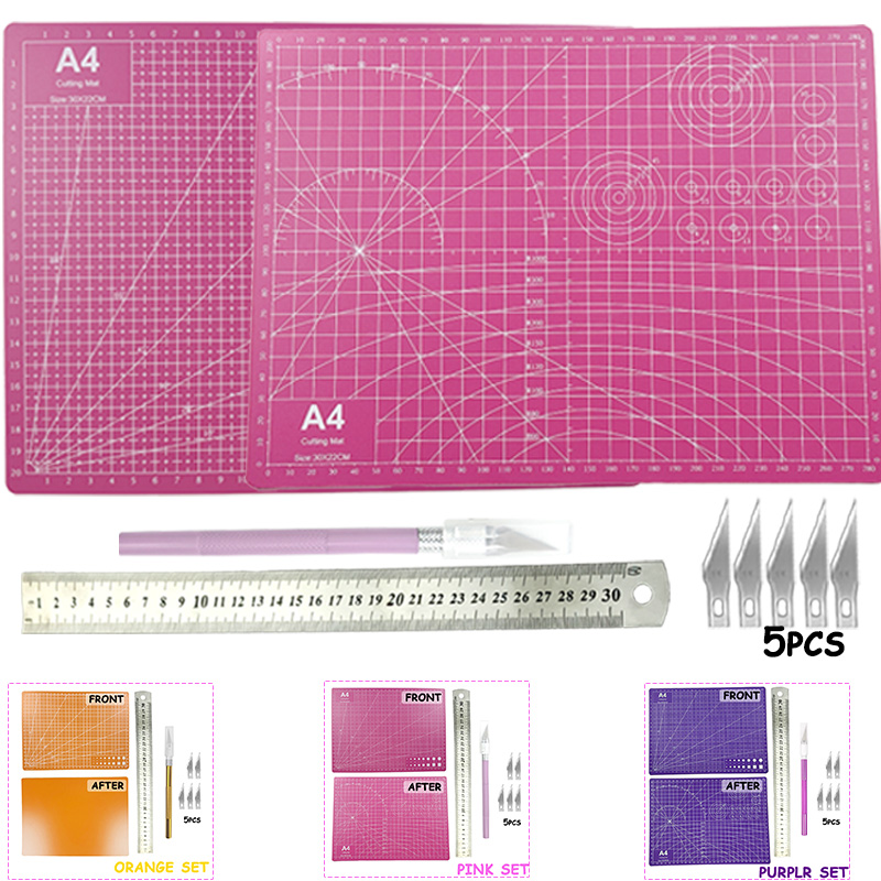 Art Craft Knife - ชุดแผ่นรองตัด PVC ขนาด A4, อุปกรณ์ศิลปะ, แผ่นรองตัดกระดาษ