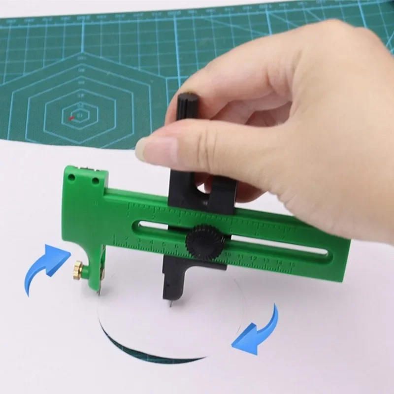 Art Craft Knife - เครื่องตัดวงกลมแบบปรับได้ พกพาสะดวก หลายขนาด มีดตัดกระดาษ สำหรับงาน DIY