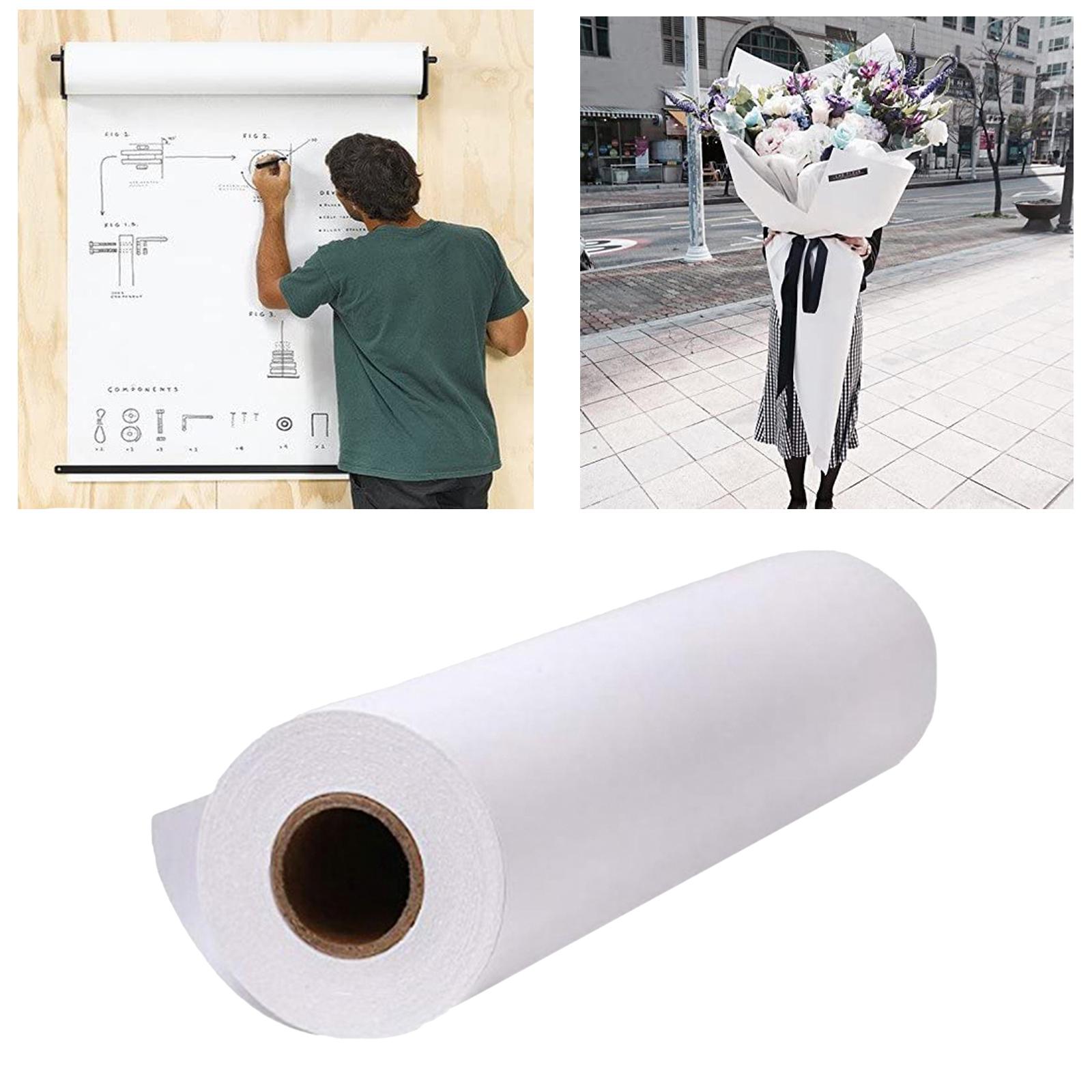 Art And Craft Recycle - ม้วนกระดาษคราฟท์สีขาว10/20/30เมตร/ม้วนกระดาษคราฟท์สีขาวม้วนสำหรับงานศิลปะสีน้ำ