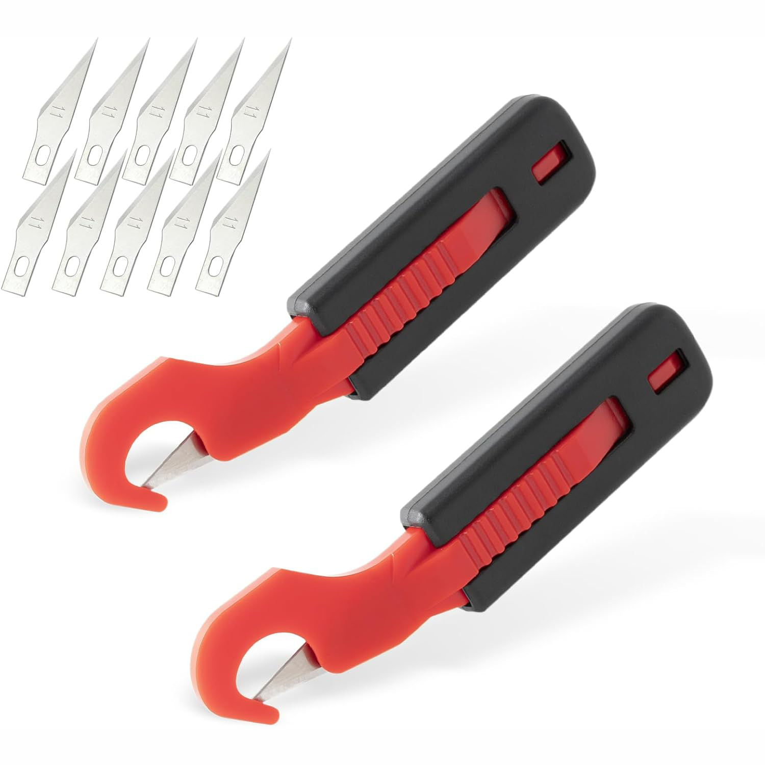 Art Craft Knife - Ehdis มีดคัตเตอร์ป้องกันภัย2ชิ้น, มีดผ่าตัดซ่อนใบมีดไวนิลแผ่นฟิล์มไวนิลเครื่องมือตกแต่งรถเครื่องมือตัดงานฝีมือตัดแม่นยำกราฟิก