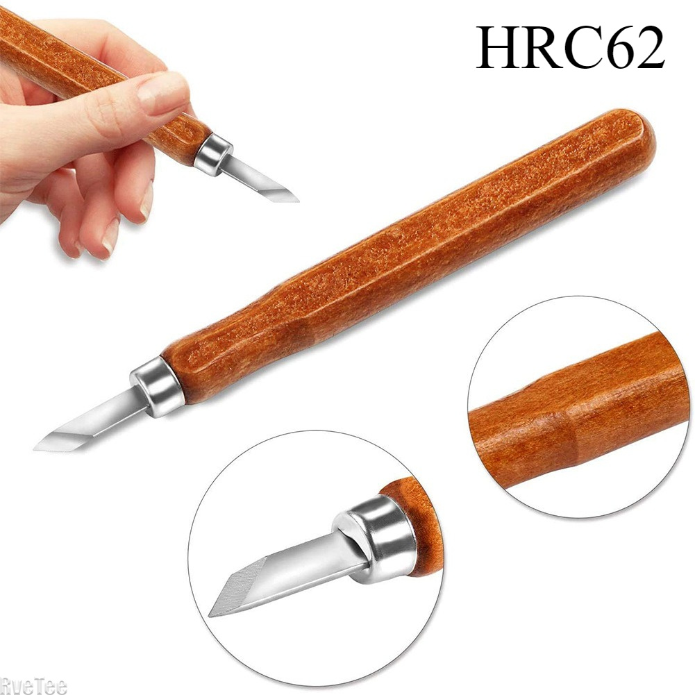 Art Craft Knife - ชุดเครื่องมือแกะสลักไม้ SK2 12 ชิ้น พร้อมกระเป๋า หินลับคม