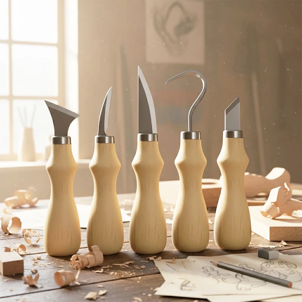 ชุดเครื่องมือแกะสลักไม้ 5 ชิ้น - Art Craft Knife บทวิจารณ์และราคา
