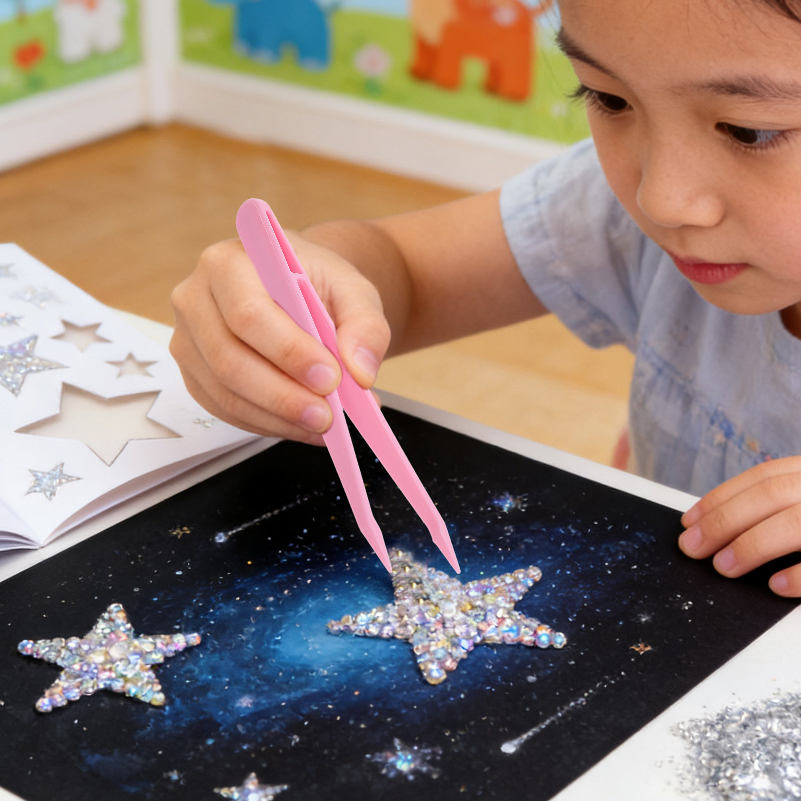 แหนบพลาสติกสำหรับเด็กก่อนวัยเร - Art Craft Preschool บทวิจารณ์และราคา