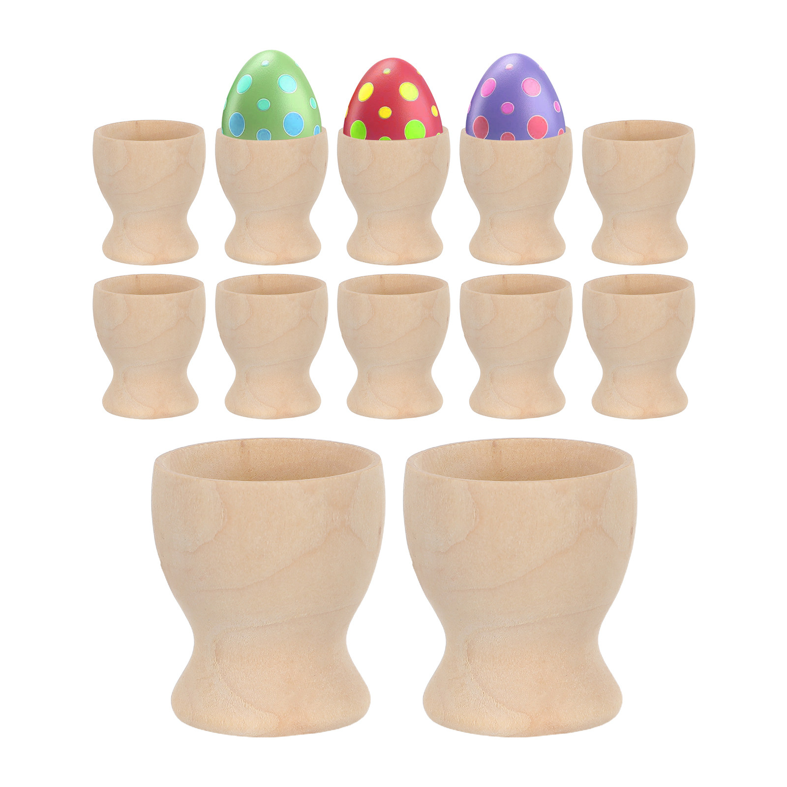 ที่วางไข่ไม้เปล่า 12 ชิ้น รูปท - Art Craft Preschool บทวิจารณ์และราคา