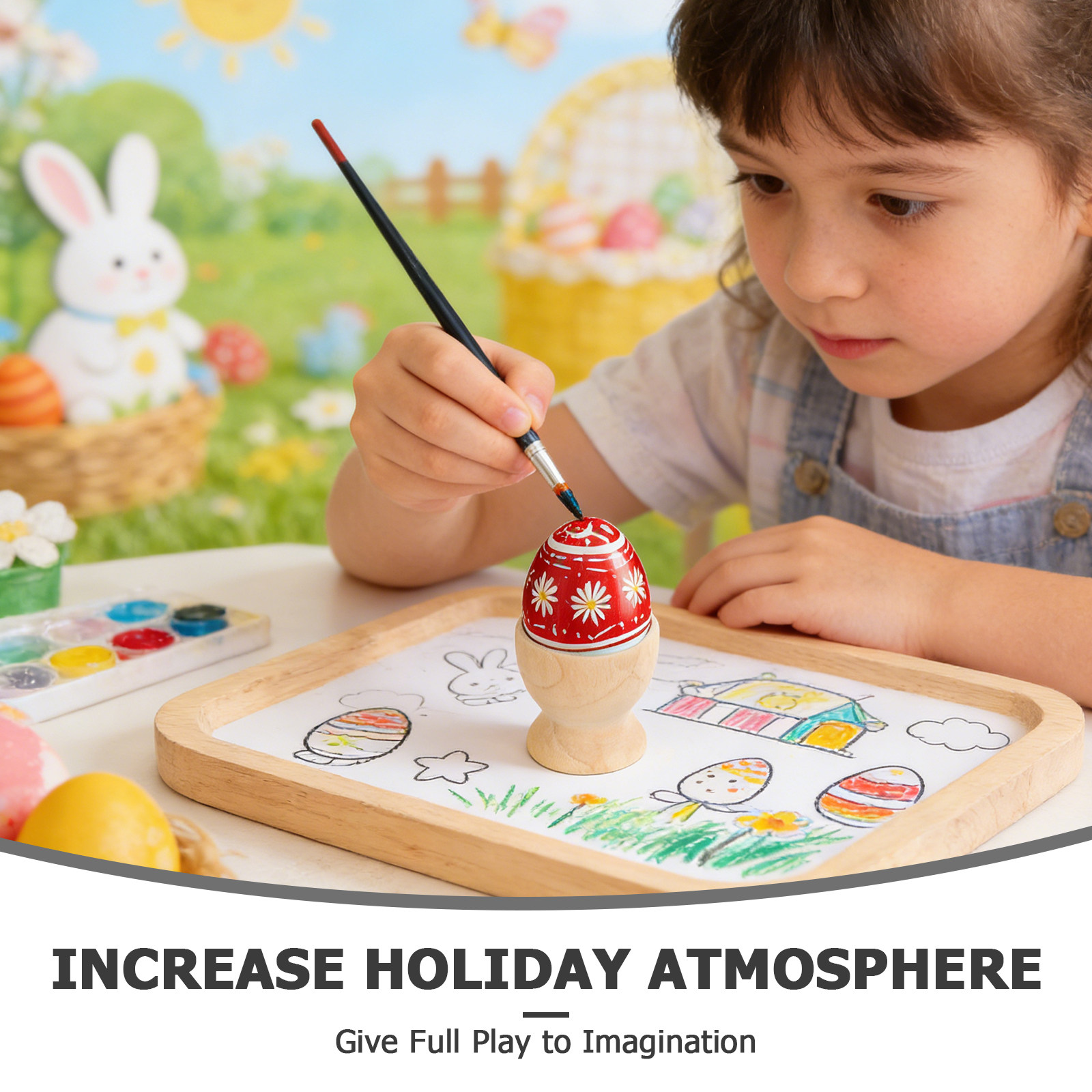 ที่วางไข่ไม้เปล่า 12 ชิ้น รูปท - Art Craft Preschool บทวิจารณ์และราคา