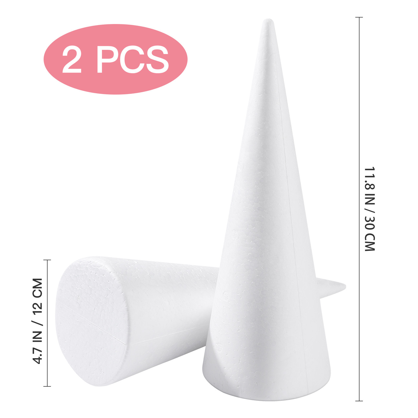 โฟมรูปทรงกรวย 2 ชิ้น วัสดุโพลี - Art Craft Preschool บทวิจารณ์และราคา