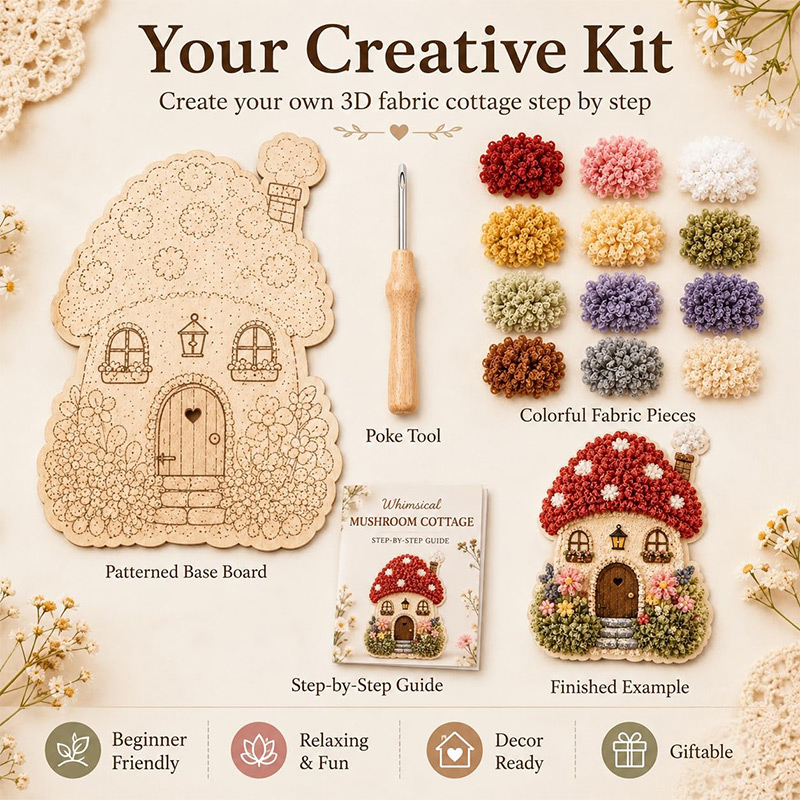 ชุดงานฝีมือ DIY ผ้าปักลาย 3 มิ - Art Craft Bakery บทวิจารณ์และราคา