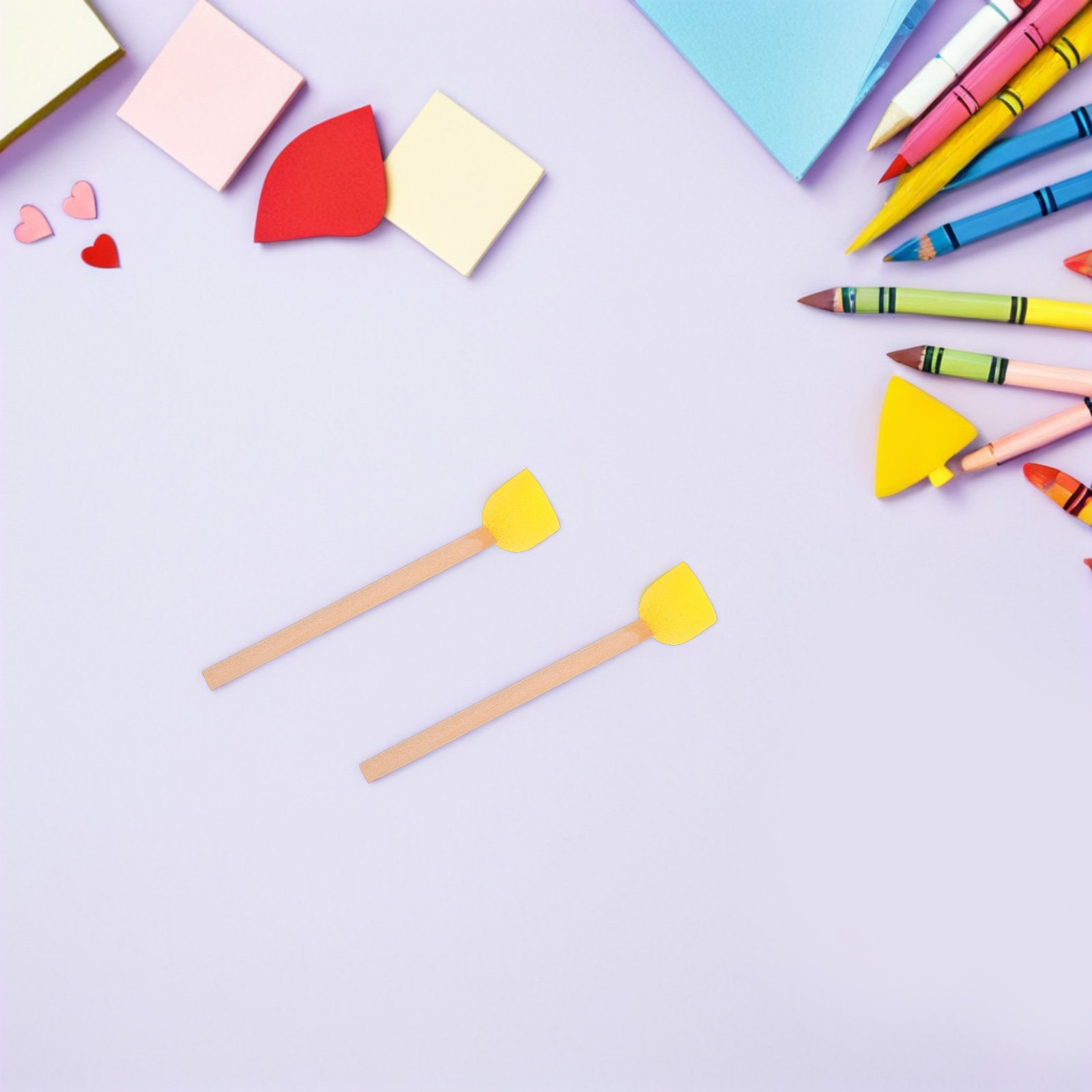 แปรงฟองน้ำทรงกลม 80 ชิ้น ด้ามไ - Art Craft Preschool บทวิจารณ์และราคา