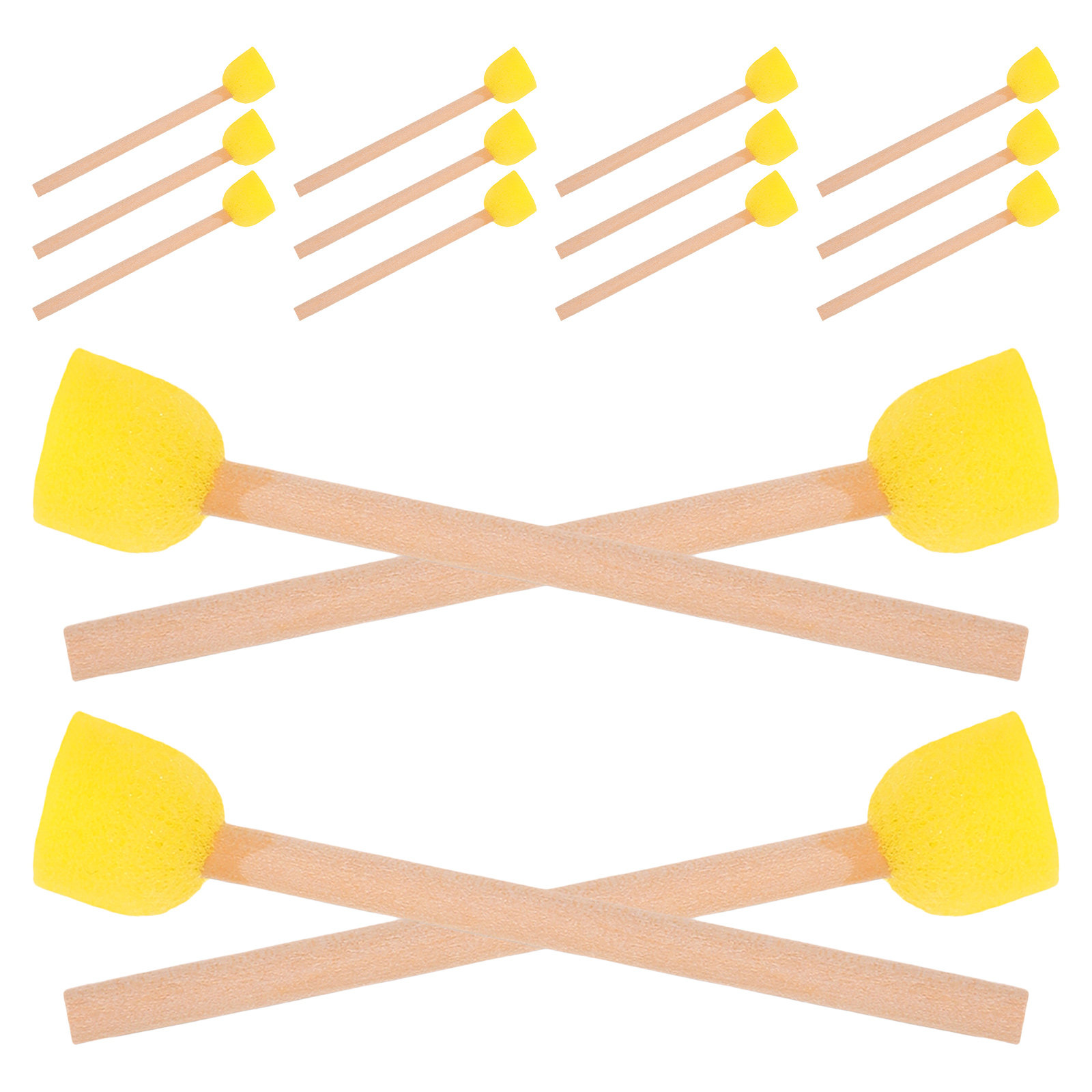 แปรงฟองน้ำทรงกลม 80 ชิ้น ด้ามไ - Art Craft Preschool บทวิจารณ์และราคา